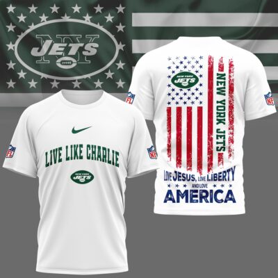 New York Jets | Premium Live Like Charlie Patriotic 3D Shirt