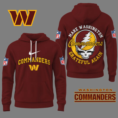 Washington Commanders | Premium NFL Grateful Again Hoodie