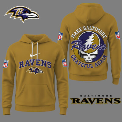 Baltimore Ravens | Premium NFL Grateful Again Hoodie