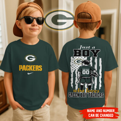 Green Bay Packers | Premium NFL Football Team Boy Fan Kid Shirt