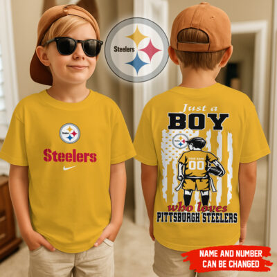 Pittsburgh Steelers | Premium NFL Football Team Boy Fan Kid Shirt
