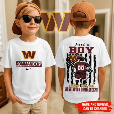 Washington Commanders | Premium NFL Football Team Boy Fan Kid Shirt