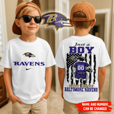 Baltimore Ravens | Premium NFL Football Team Boy Fan Kid Shirt