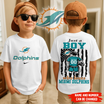 Miami Dolphins | Premium NFL Football Team Boy Fan Kid Shirt