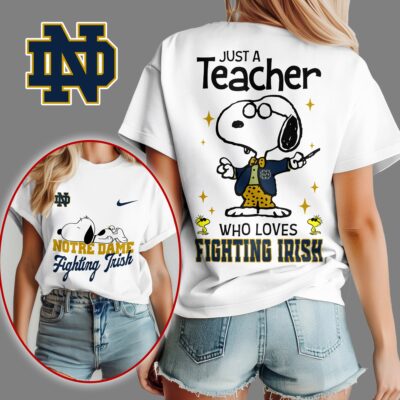Notre Dame Fighting Irish | Premium NCAA Snoopy Teacher Appreciation Women Shirt