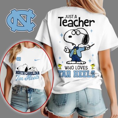 North Carolina Tar Heels | Premium NCAA Snoopy Teacher Appreciation Women Shirt