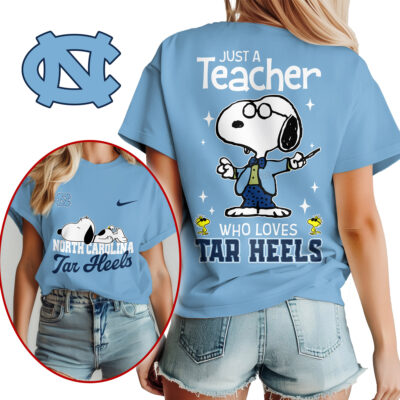 North Carolina Tar Heels | Premium NCAA Snoopy Teacher Appreciation Women Shirt