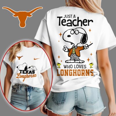 Texas Longhorns | Premium NCAA Snoopy Teacher Appreciation Women Shirt