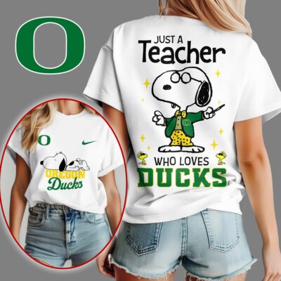 Oregon Ducks | Premium NCAA Snoopy Teacher Appreciation Women Shirt