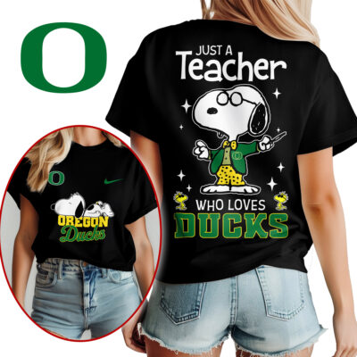 Oregon Ducks | Premium NCAA Snoopy Teacher Appreciation Women Shirt