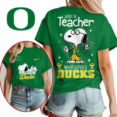 Oregon Ducks | Premium NCAA Snoopy Teacher Appreciation Women Shirt