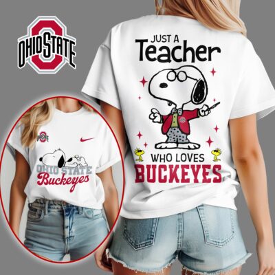 Ohio State Buckeyes | Premium NCAA Snoopy Teacher Appreciation Women Shirt