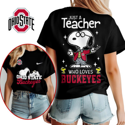 Ohio State Buckeyes | Premium NCAA Snoopy Teacher Appreciation Women Shirt