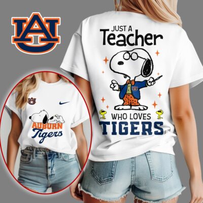 Auburn Tigers | Premium NCAA Snoopy Teacher Appreciation Women Shirt