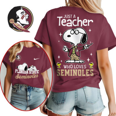 Florida State Seminoles | Premium NCAA Snoopy Teacher Appreciation Women Shirt