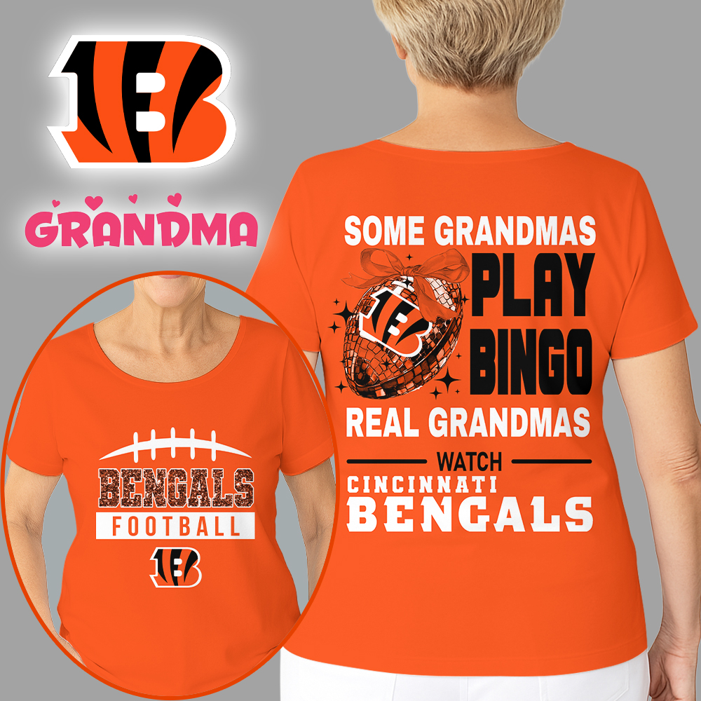 Cincinnati Bengals | Premium NFL Grandmas Fan 3D Shirt - Image 3