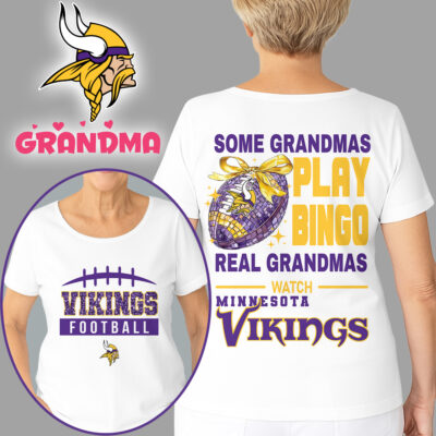 Minnesota Vikings | Premium NFL Grandmas Fan 3D Shirt
