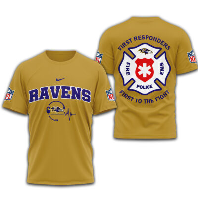 Baltimore Ravens | Premium NFL First To The Fight T-Shirt