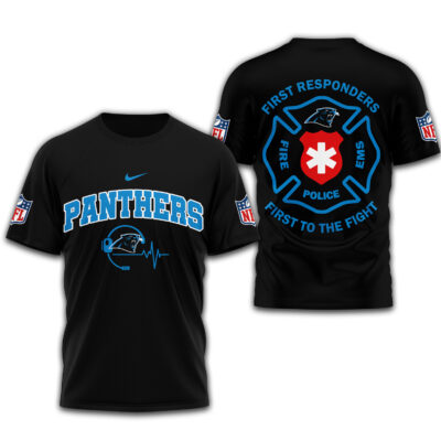 Carolina Panthers | Premium NFL First To The Fight T-Shirt