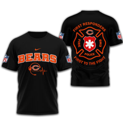 Chicago Bears | Premium NFL First To The Fight T-Shirt