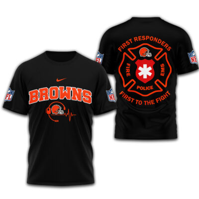 Cleveland Browns | Premium NFL First To The Fight T-Shirt