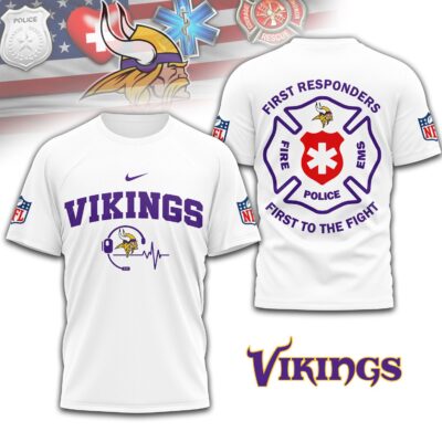 Minnesota Vikings | Premium NFL First To The Fight T-Shirt