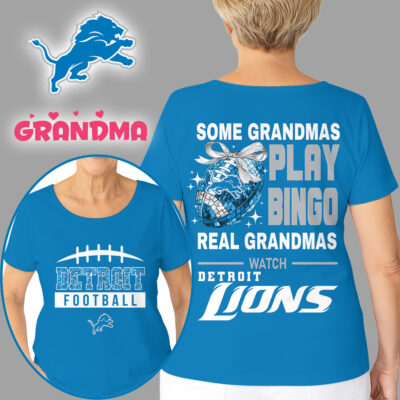 Detroit Lions | Premium NFL Grandmas Fan 3D Shirt