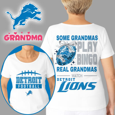 Detroit Lions | Premium NFL Grandmas Fan 3D Shirt