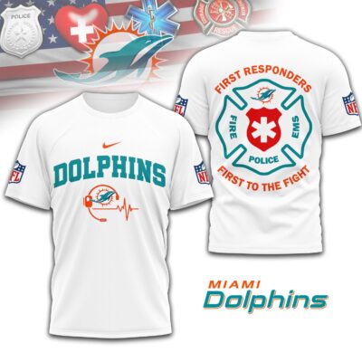 Miami Dolphins | Premium NFL First To The Fight T-Shirt