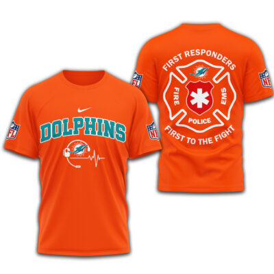 Miami Dolphins | Premium NFL First To The Fight T-Shirt