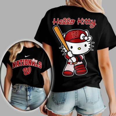 Washington Nationals | Premium MLB Hello Kitty 3D Shirt