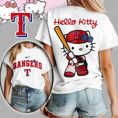 Texas Rangers | Premium MLB Hello Kitty 3D Shirt