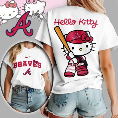 Atlanta Braves | Premium MLB Hello Kitty 3D Shirt