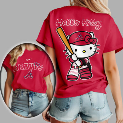 Atlanta Braves | Premium MLB Hello Kitty 3D Shirt