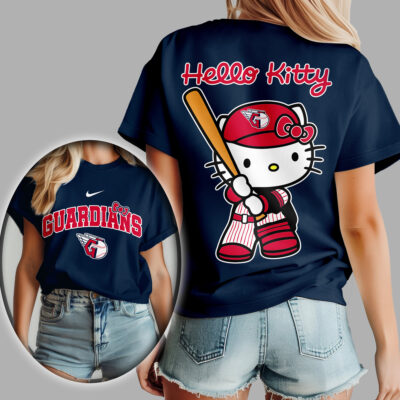 Cleveland Guardians | Premium MLB Hello Kitty 3D Shirt