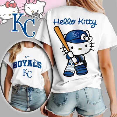 Kansas City Royals | Premium MLB Hello Kitty 3D Shirt
