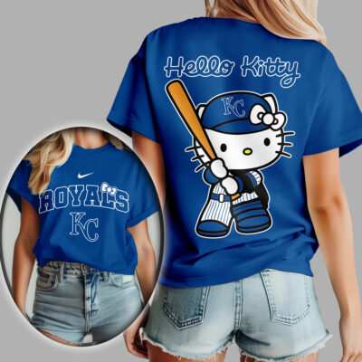 Kansas City Royals | Premium MLB Hello Kitty 3D Shirt