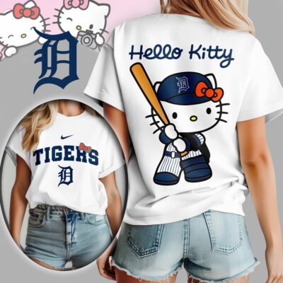 Detroit Tigers | Premium MLB Hello Kitty 3D Shirt