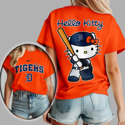 Detroit Tigers | Premium MLB Hello Kitty 3D Shirt