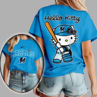 Miami Marlins | Premium MLB Hello Kitty 3D Shirt