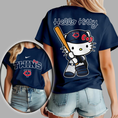 Minnesota Twins | Premium MLB Hello Kitty 3D Shirt