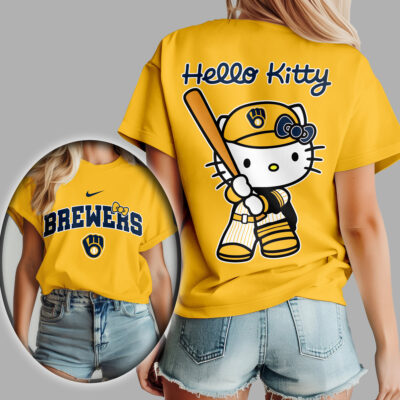 Milwaukee Brewers | Premium MLB Hello Kitty 3D Shirt
