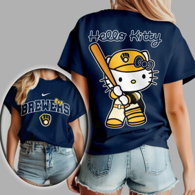 Milwaukee Brewers | Premium MLB Hello Kitty 3D Shirt