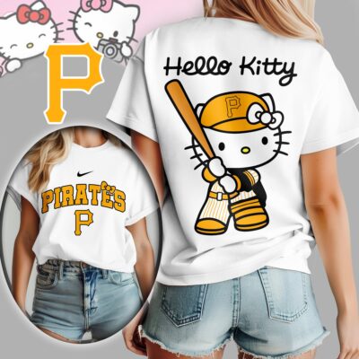 Pittsburgh Pirates | Premium MLB Hello Kitty 3D Shirt