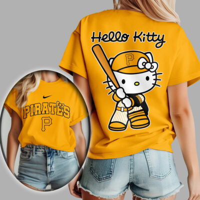 Pittsburgh Pirates | Premium MLB Hello Kitty 3D Shirt