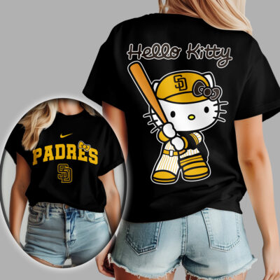 San Diego Padres | Premium MLB Hello Kitty 3D Shirt