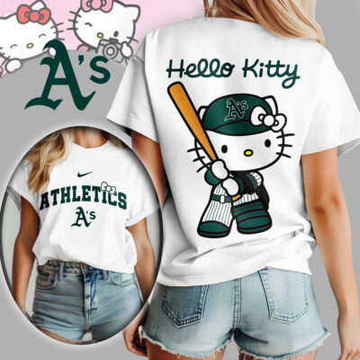 Oakland Athletics | Premium MLB Hello Kitty 3D Shirt