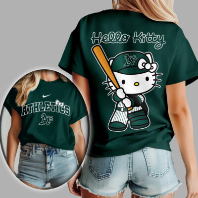 Oakland Athletics | Premium MLB Hello Kitty 3D Shirt
