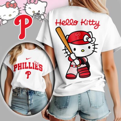 Philadelphia Phillies | Premium MLB Hello Kitty 3D Shirt
