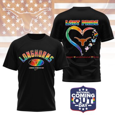 Texas Longhorns | Premium NCAA National Coming Out Day 3D Shirt